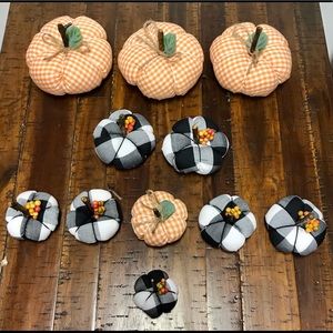 Handcrafted autumn pumpkins